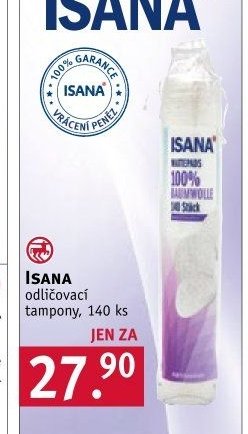 ISANA odličovací tampony, 140 ks