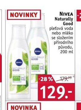 NIVEA Naturally Good pleťová voda