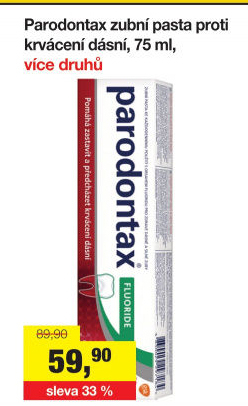 Pasty na zuby Parodontax