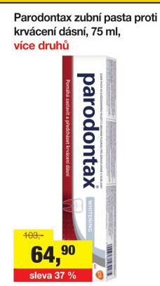 Pasty na zuby Parodontax