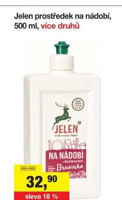 Prostředek na nádobí Jelen