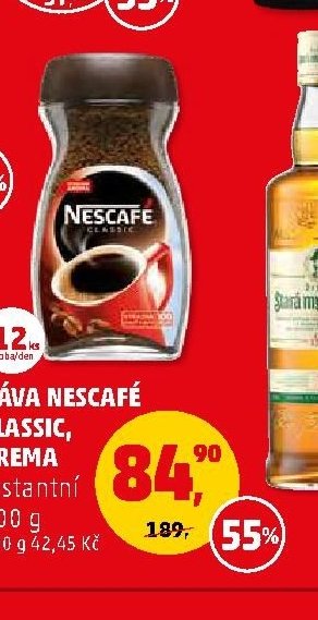 Káva Nescafé Classic, Crema