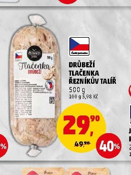 DRŮBEŽÍ TLAČENKA ŘEZNÍKŮV TALÍŘ