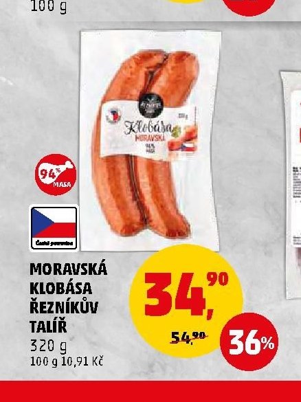 MORAVSKÁ KLOBÁSA ŘEZNÍKŮV TALÍŘ