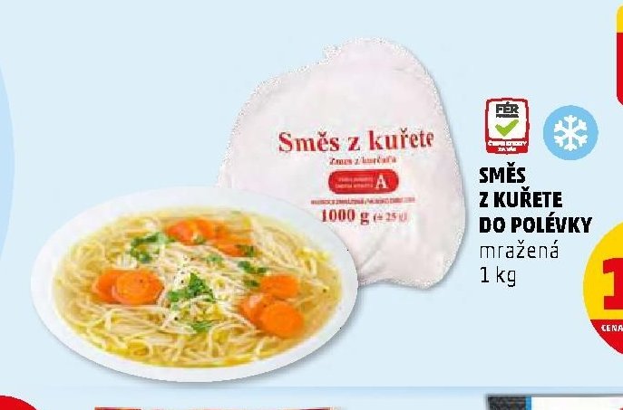 Směs z kuřete do polévky mražená