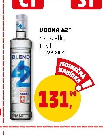 VODKA 42 0,5 l
