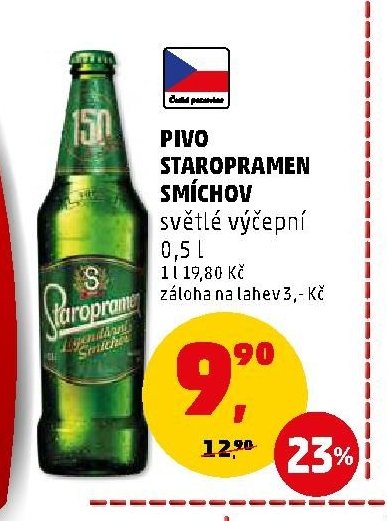 PIVO STAROPRAMEN SMÍCHOV 0,5 l