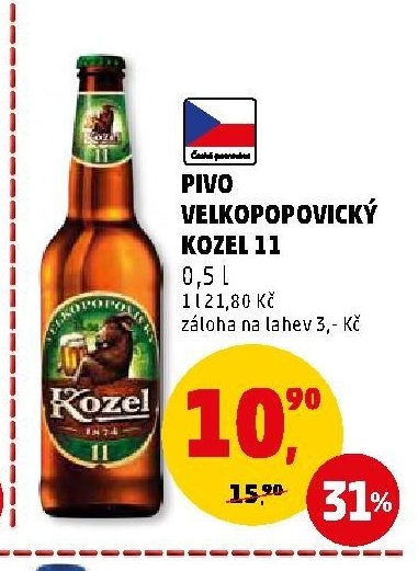 PIVO VELKOPOPOVICKÝ KOZEL 11 0,5 l