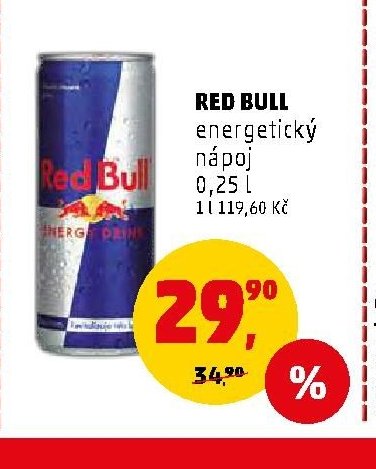 RED BULL energetický nápoj 0,25 l