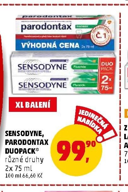 SENSODYNE, PARODONTAX DUOPACK