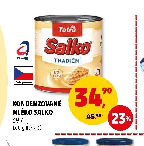 KONDENZOVANÉ MLÉKO SALKO