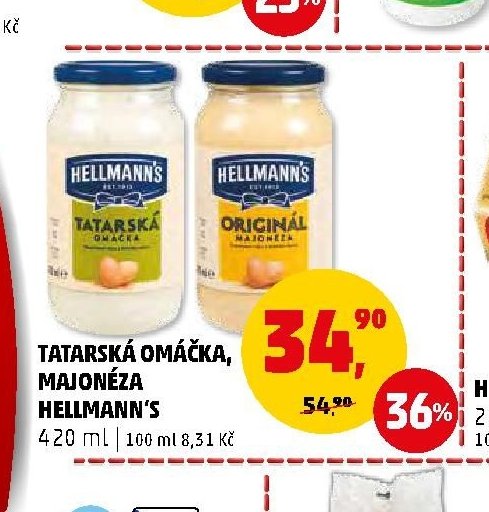 TATARSKÁ OMÁČKA, MAJONÉZA HELLMANN'S
