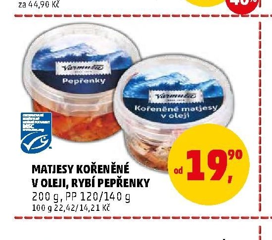 MATJESY KOŘENĚNÉ V OLEJI, RYBÍ PEPŘENKY