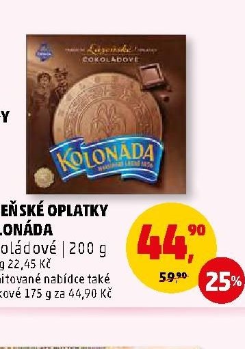 LÁZEŇSKÉ OPLATKY KOLONÁDA