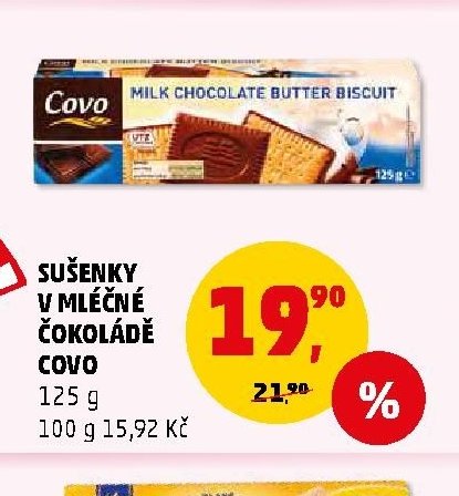 SUŠENKY V MLEČNÉ ČOKOLÁDĚ COVO