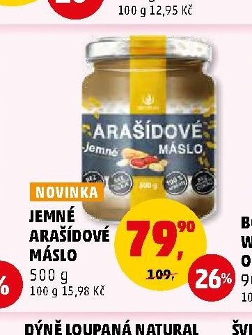 JEMNÉ ARAŠÍDOVÉ MÁSLO