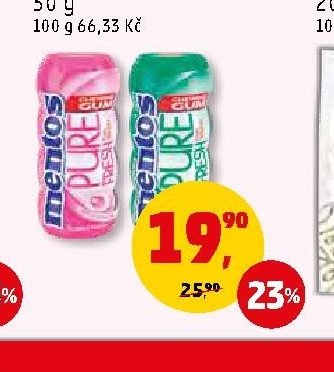 ŽVÝKAČKY MENTOS