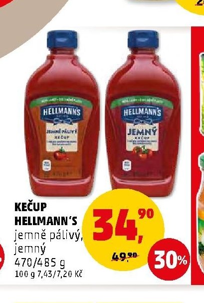 KEČUP HELLMANN'S jemně pálivý, jemný