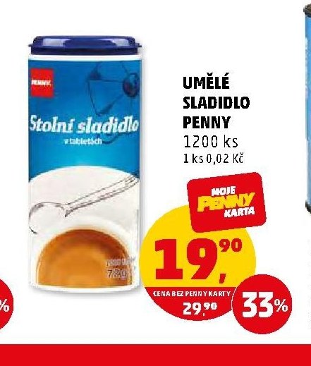 UMĚLÉ SLADIDLO PENNY