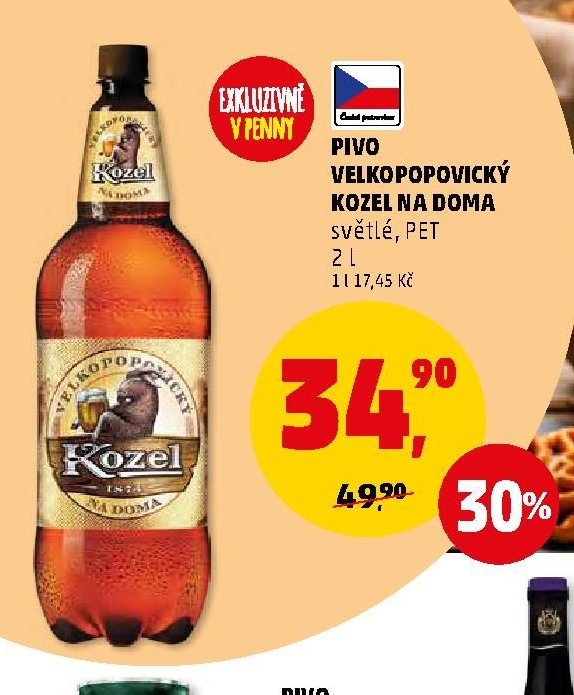 PIVO VELKOPOPOVICKÝ KOZEL NA DOMA
