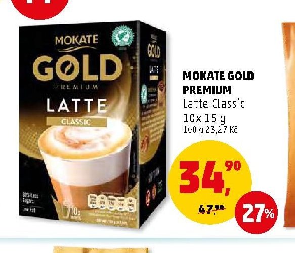 MOKATE GOLD PREMIUM Latte Classic 10x 15 g