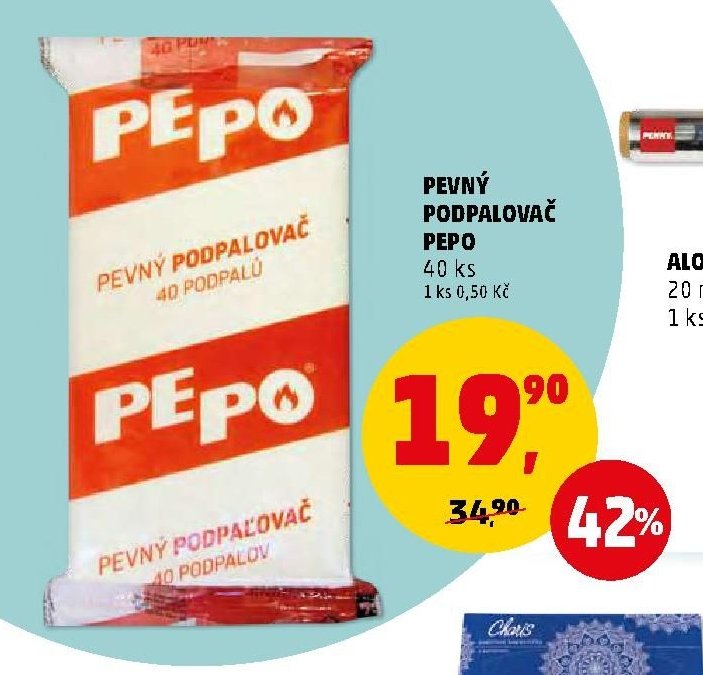 PEVNÝ PODPALOVAČ PEPO
