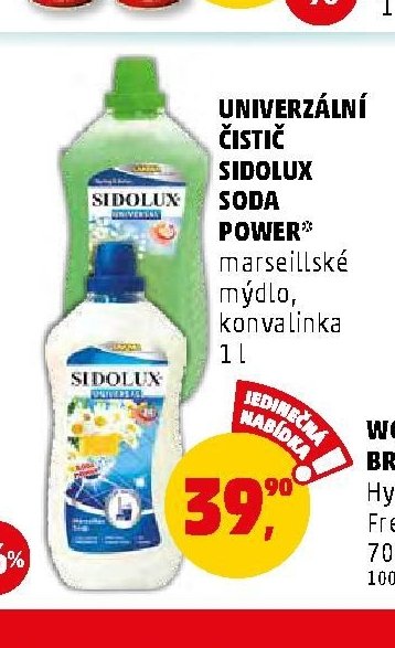 UNIVERZÁLNÍ ČISTIČ SIDOLUX SODA POWER
