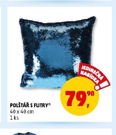 Polštář s flitry