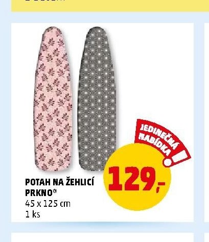 POTAH NA ŽEHLICÍ PRKNO 45 x 125 cm