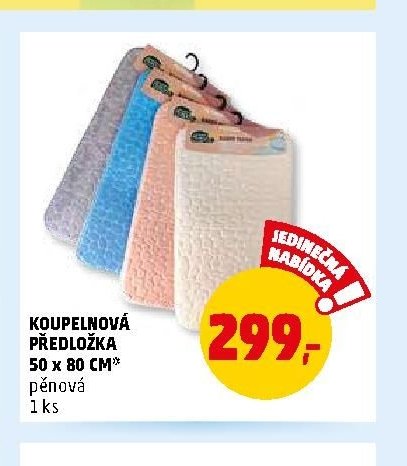 KOUPELNOVÁ PŘEDLOŽKA 50 x 80 cm