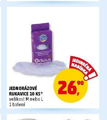 JEDNORÁZOVÉ RUKAVICE 10 KS