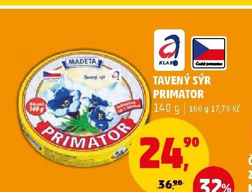 Tavený sýr Primator