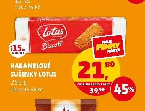 Karamelové sušenky Lotus