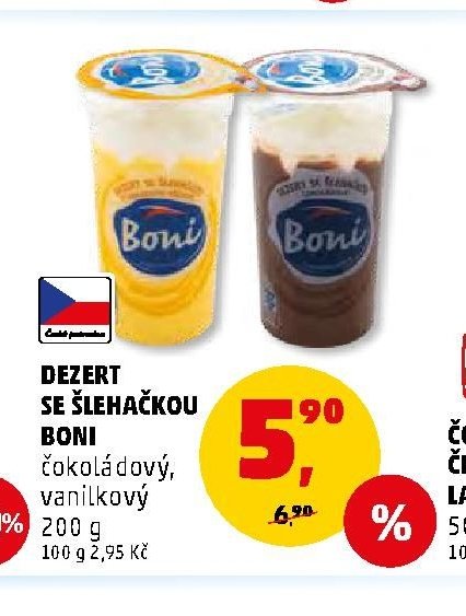 DEZERT SE ŠLEHAČKOU BONI