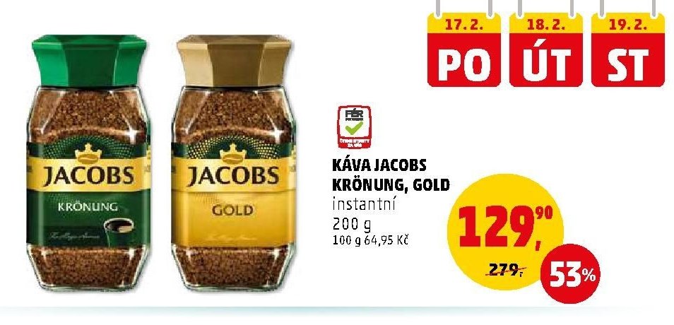 KÁVA JACOBS KRÖNUNG, GOLD