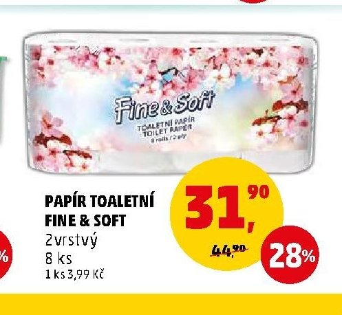 PAPÍR TOALETNÍ FINE & SOFT