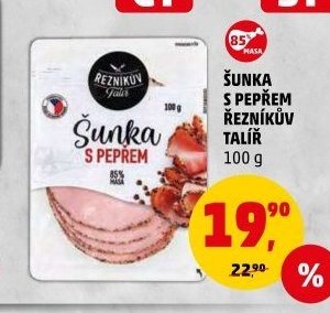 ŠUNKA S PEPŘEM ŘEZNÍKŮV TALÍŘ