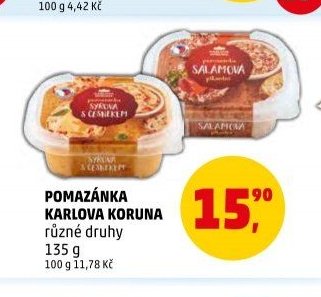 Pomazánka Karlova Koruna