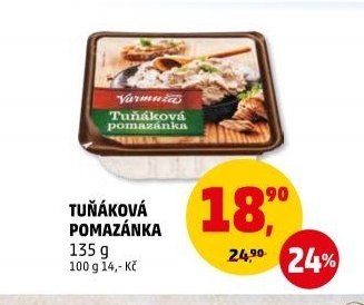Tuňáková pomazánka Varmuža