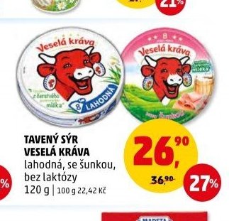 TAVENÝ SÝR VESELÁ KRÁVA 120 g
