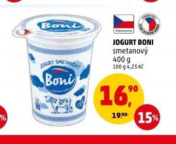 JOGURT BONI 400 g