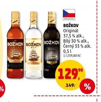 Božkov Originál, Bílý, Černý