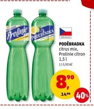 Poděbradka citrus mix, Prolinie citron