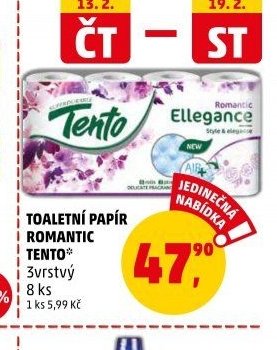 TOALETNÍ PAPÍR ROMANTIC TENTO
