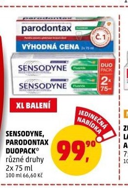SENSODYNE, PARODONTAX DUOPACK