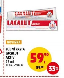 ZUBNÍ PASTA LACALUT AKTIV