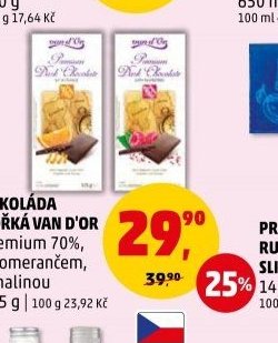 ČOKOLÁDA HOŘKÁ VAN D'OR