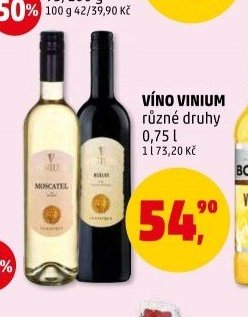 VÍNO VINIUM různé druhy