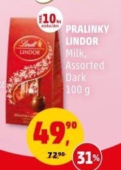 Bonboniéra Pralinky Lindor Lindt