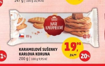 KARAMELOVÉ SUŠENKY KARLOVA KORUNA